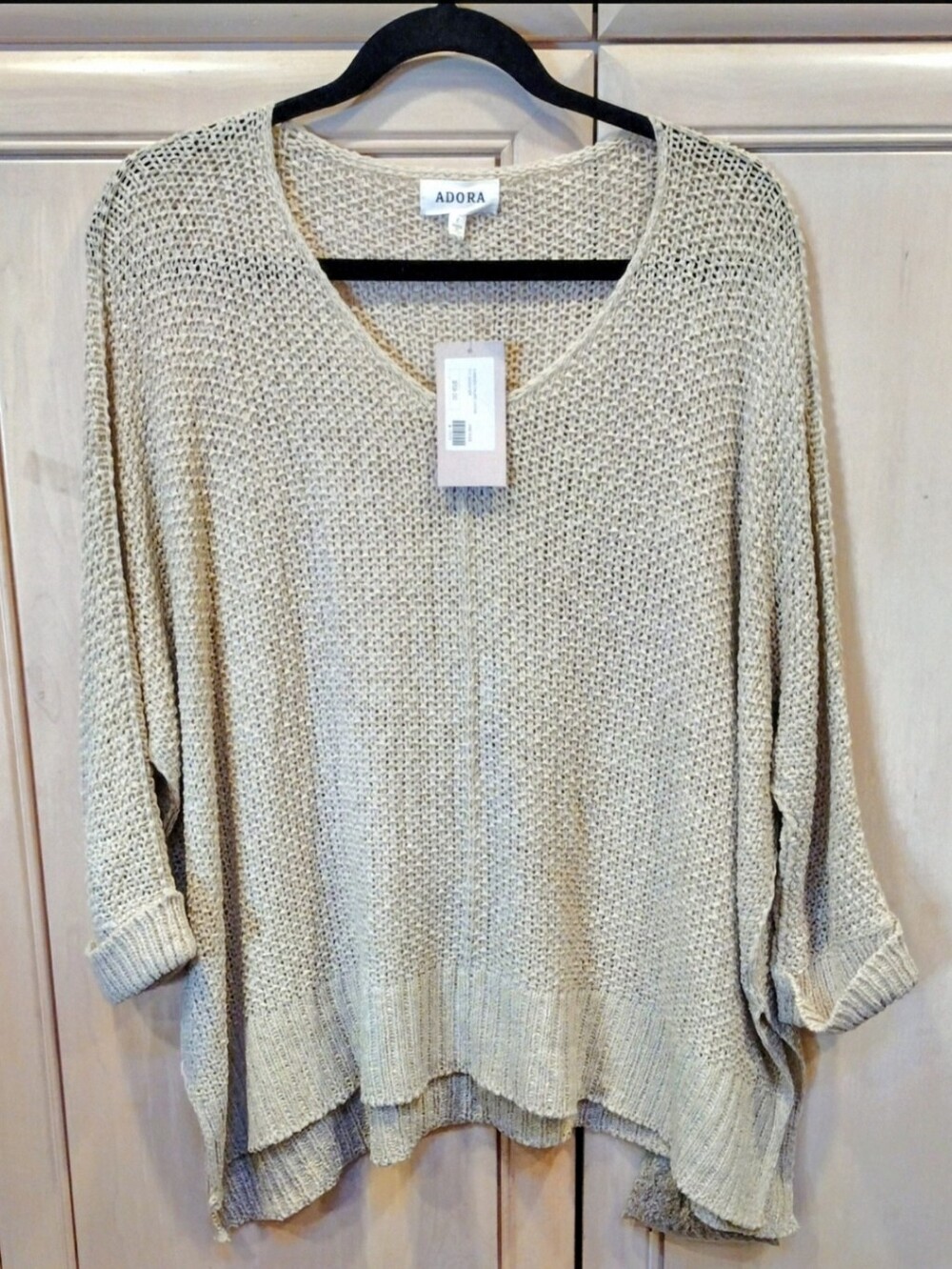 Adore Oversized Slouchy Lounge Open Knit Sweater